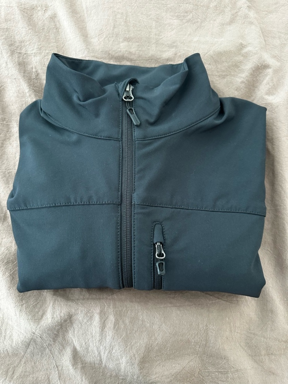 Marmot Black Softshell Jacket with Dual Zippers